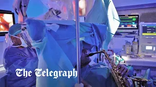 Patient plays saxophone during awake brain surgery