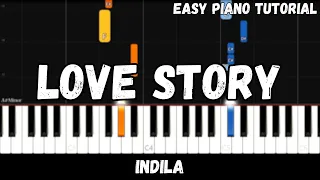 Indila - Love Story (Easy Piano Tutorial)