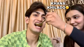 Chillu ne Arohi ke liye Khana bnaya🧑‍🍳