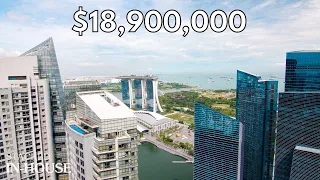 Touring A $18,900,000 Penthouse With Stunning Views Of Marina Bay