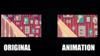 101 Dalmatian Street Animation: Dolly falls down the stairs (Original vs. Animation Comparison)