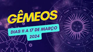 GÊMEOS ♊️Semana 11 a 17 Março de 2024 - Horóscopo ♊️🧡🧡 Horóscopo