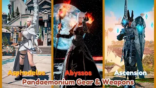 All Pandaemonium Gear sets and Weapons | Final Fantasy XIV Endwalker