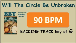 Will The Circle Be Unbroken 90 bpm bluegrass backing track