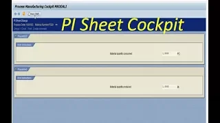 SAP PI Sheet Creation and Configuration - SAP PP