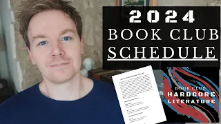 Revealing the Book Club Schedule for 2024 (Hardcore Literature)