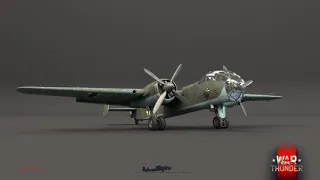 War Thunder AIR RB, Rami, Ju-288 C-1, killed two players with bombs on head-on