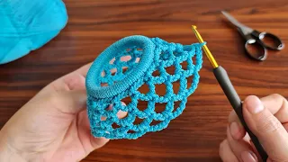 The most essential thing in the kitchen Super simple and useful amazing easy Crochet idea. Hemen yap