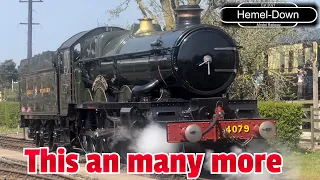 Didcot Railway Easter Special, GWR Pendennis Castle, BR Hunslet 0-6-0 plus many more