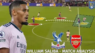 How William Saliba Dominated Crystal Palace's Attack | William Saliba | Player Analysis