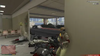 GTA V Hospital Massacre + 6 Star Wanted Level Escape(RDE 3.1.7 Expansion)