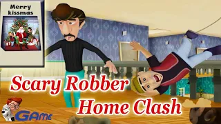 Will Robbers trap Santa Claus🎅😲? (MERRY KISSMAS) - Scary Robber Home Clash Updates GAME