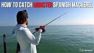 How To Catch MONSTER SPANISH MACKEREL In The Gulf