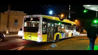 Тролейбус Електрон Т19102 #164 Маршрут №33.Львів//Trolleybus Electron T19102 #164 Line 33.Lviv