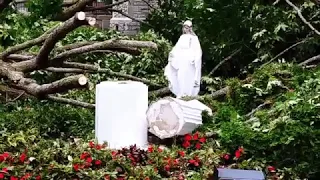 God's Mighty Hand Destroys a Catholic Idol During a Storm