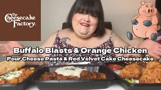 Cheesecake Factory Orange Chicken * Red Velvet Cake Cheesecake * Buffalo Blasts & Four Cheese Pasta