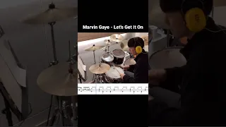 Marvin Gaye - Let's Get It On (Drum Cover) #shorts