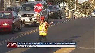 Crossing guard saves little girl from being kidnapped