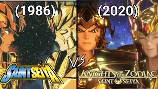 Saint Seiya: Aioria vs. Shaka (1986 vs. 2020) Comparasion