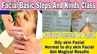 Basic Facial Steps Class | Parlour Secret Facial Results With One Facial #hatafnazim #facialsteps