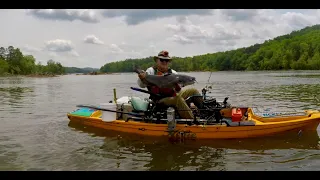 Kayak Catfishing for Big Blue Catfish