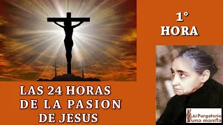 PRIMERA (1) HORA DE LAS 24 HORAS DE LA PASION DE JESUS, AYUDA ALMAS DEL PURGATORIO, SANA TU VIDA