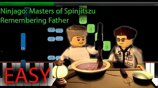 Ninjago: Masters of Spinjitszu - Remembering Father | EASY Piano tutorial