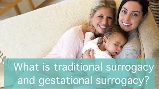 What is traditional surrogacy and gestational surrogacy?