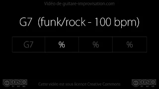 G7 (funk/rock - 100 bpm) - Backing Track