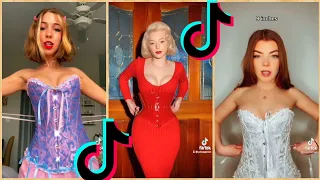 you bring the corset  we'll bring the cinches ✨(corset challenge) tiktok compilation💚