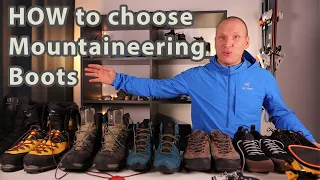 Mountaineering Boots - How to choose the right hiking shoes or climbing boots - La Sportiva Salomon