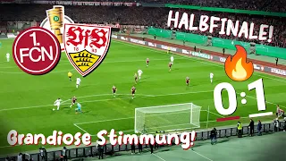 1. FC Nürnberg 0:1 VfB Stuttgart | HALBFINALE 🔥 Grandiose Stimmung ⚪🔴 DFB Pokal Stadion Vlog