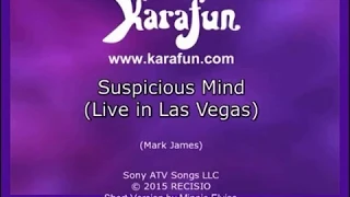 Elvis Presley Karaoke - Suspicious Mind, Live in Las Vegas, very fast and short version.