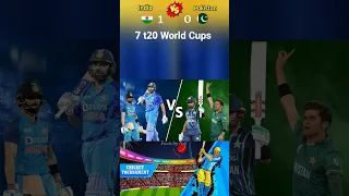 🇮🇳 🆚 🇵🇰 India vs Pakistan Cricket Teams World Cups comparison odi, t20, ind vs pak match #ytshorts