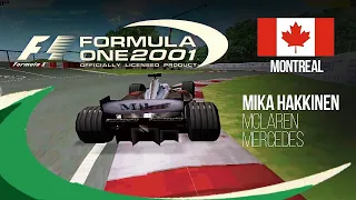 F1 2001 ps1 gameplay: Montreal - Mika Hakkinen (Expert)