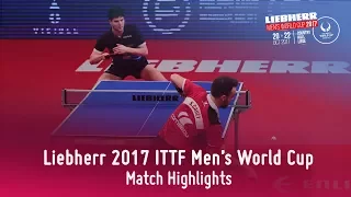 2017 Men's World Cup Highlights I Dimitrij Ovtcharov vs Simon Gauzy (1/2)