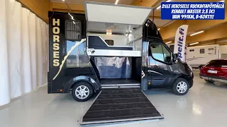 Renault Master kahdelle hevoselle ruokintapöydällä / Ajopelit.fi