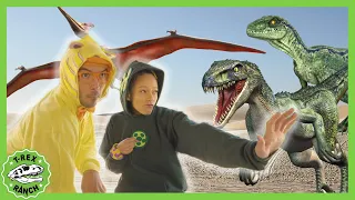 Blippi Goes Face to Face with a DINOSAUR! | T-Rex Ranch Dinosaur Videos