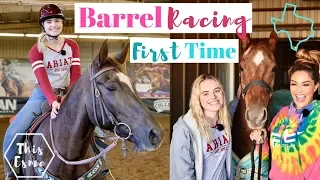 Learning to BARREL RACE for the FIRST TIME with FALLON TAYLOR | This Esme