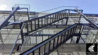 Multi Story Fire Escape Staircase 1 | Fire Escape Staircases | Blue Engineering | Durban