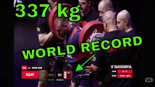 Gavin Adin WORLD RECORD SQUAT 337 kg / 743 lbs SBD Sheffield 2024 Championship