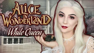 White Queen Makeup Tutorial【Tim Burton's Alice in Wonderland】| Halloween 2022 | Madalyn Cline