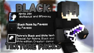 the BEST black texture packs (solo bedwars commentary)