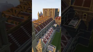 Cathedral Exterior #minecraft #timelapse #timelapsephotography #minecrafttimelapse #minecraftshaders