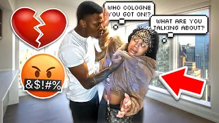 COMING HOME SMELLING LIKE ANOTHER MAN PRANK ON BOYFRIEND!!💔 *GETS REAL*