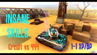 [TANKI ONLINE] Credit vs 444 1-1 XP/BP (Zone) - Epic Skills