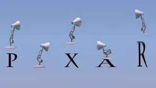 Five Luxo Lamps Spoof Pixar Logo