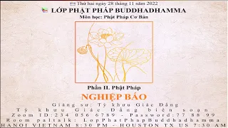 Phật Pháp Cơ Bản | Phần II: Phật Pháp - NGHIỆP BÁO