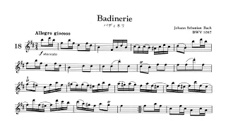 J. S. Bach – Badinerie ♩= 90 (Slow) Strings Accompaniment with metronome