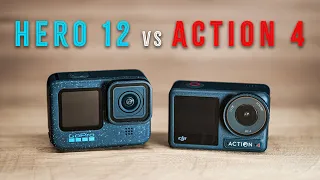 GoPro Hero 12 vs DJI Action 4 - DON'T Buy the Wrong Action Camera!